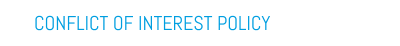 CONFLICT OF INTEREST POLICY